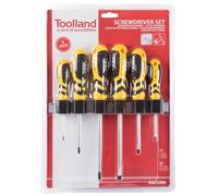 Juego de 6 llaves (cruzadas y hendidas) - Toolland