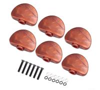 Juego de 6 llaves de afinación de guitarra blanca para guitarra acústica, mecánica precisa con tornillos para guitarra folk, piezas de repuesto 3 x 2 x 1 cm (alto x alto)