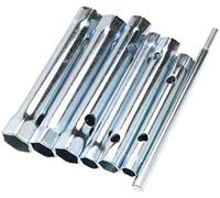 Juego de 6 llaves de doble extremo para fontanero, tuerca trasera, llave de bujía extendida