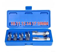 Juego de 6 llaves de extremo abierto de ranura automotriz 10 11 12 14 17 19 mm con acero para mecánica y proyectos de bricolaje