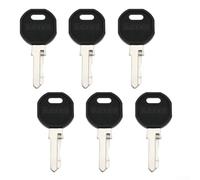 Juego de 6 llaves de gabinete de repuesto compatibles con EK333 333 1108-1-1 1108-U35, se adapta a cilindros de bloqueo EK333, EMK, APC, para armarios de red Hoffman, metal negro plateado