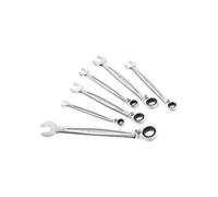 Juego De 6 Llaves Mixtas Con Carraca Facom 8-17 Mm: 8, 10, 11, 13, 14 Y 17 Mm. Boca De 12 Puntas Ogv®. Retorno 5° Y Inversión Por Palanca Integrada.