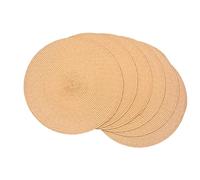 Juego de 6 manteles de plástico de polipropileno SCF2017, redondos