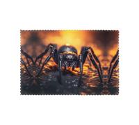 Juego de 6 manteles individuales a prueba de aceite y aislantes del calor, con diseño de WZYWHJ Spider in the Light