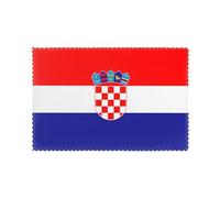 Juego de 6 manteles individuales con patrón de bandera de la República de Croacia, 12 x 18 pulgadas, manteles individuales de verano para decoración de fiestas, cocina, comedor