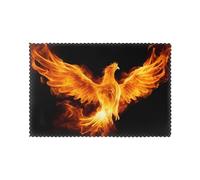Juego de 6 manteles individuales de 30,5 x 45,7 cm, diseño de YYHHAOFA Phoenix in Fire, gruesos, resistentes, para comedor, cocina, hotel, hogar y decoración de banquetes