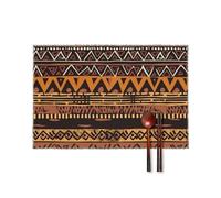 Juego de 6 manteles individuales de tela de barro africano, resistentes al calor, antideslizantes, lavables, para comedor, cocina, interior, exterior, fiesta, decoración de vacaciones