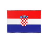 Juego de 6 manteles individuales para mesa de comedor, 30,5 x 45,7 cm, patrón de bandera de la República de HHGFASD de Croacia para hotel, banquete familiar