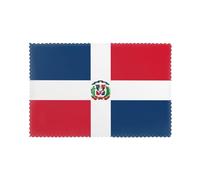 Juego de 6 manteles individuales para mesa de comedor República Dominicana, impermeables, se limpian con un paño, resistentes al calor, antideslizantes, adecuados para uso en interiores y exteriores