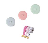 Juego de 6 mediciones en miniatura con cinta métrica reforzada de hierro y regla de costura, diseño ligero y portátil para medición precisa de madera, regla de costura con cabeza de hierro