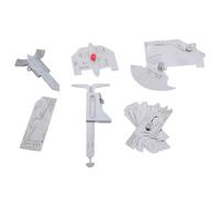 Juego de 6 medidores de soldadura medidores de inspección de soldadura para una combinación de medición precisa de la construcción naval y la industria mecánica se mide