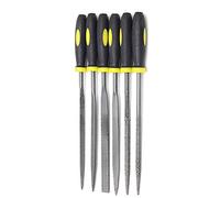Juego de 6 mini limas de mano para madera con cómodas asas de agarre para carpintería, moldear metal de diamante y proyectos de pasatiempos