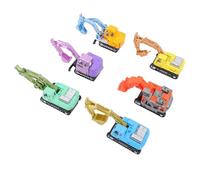 Juego de 6 Modelos de Excavadora Coloridos para Niños en Edad Preescolar, Diversión en Ingeniería y Desarrollo de Habilidades Motoras Finas