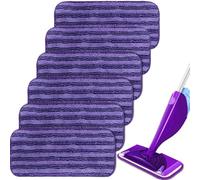 Juego de 6 paños de repuesto para Swiffer WetJet Wood Toallitas reutilizables para Swiffer WetJet Escoba Spray de microfibra (6 unidades)