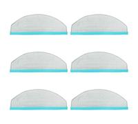 Juego de 6 Paños para, Accesorios para Robot Aspirador, Accesorios Aspirador Cecotec Conga, Recambios Cecotec Conga, Trapos de Mopa Robot Hoover, para Todo Tipo de Suelos