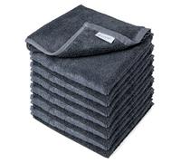 Juego de 6 paños suaves para el cuerpo de 13 x 13 pulgadas, 70 % viscosa derivada de bambú, 30 % algodón, tacto sedoso para limpiar la piel