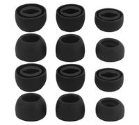 Juego de 6 pares Auriculares de Silicona, Tapones de Silicona - 3 Tamaños (S/M/L) - Ajuste Cancelación de Ruido, Negro