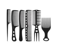 Juego de 6 peines para peinar el cabello, peine profesional de dientes finos y anchos, peine de cola de espina de pescado, antiestático, juego de peines de peluquería