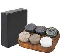 Juego de 6 piedras de whisky, piedras de whisky, cubitos de hielo reutilizables, piedras de whisky, regalo perfecto para hombre