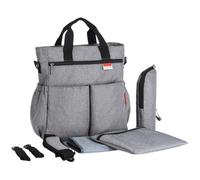 Juego de 6 piezas, bolsa mano for cambiar pañales bebé,incluye una variedad accesorios, juego bolsos for gran capacidad, viaje ligero, bolso,regalo práctico for recién nacidos(Gray)