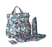 Juego de 6 piezas, bolsa mano for cambiar pañales bebé,incluye una variedad accesorios, juego bolsos for gran capacidad, viaje ligero, bolso,regalo práctico for recién nacidos(Green)