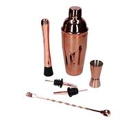 Juego de 6 Piezas, coctelera Cobbler 750 ml Cobre Brillante