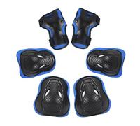 Juego de 6 piezas de equipo deportivo al aire libre para niños para patinaje, patineta, ciclismo, con protector de rodilla, codera, codera, codera, coderas para niños