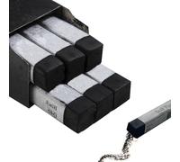 Juego de 6 piezas de pasteles suaves cuadrados negros no tóxicos, tiza pastel, para dibujar, profesional, para artistas, bocetos, pasteles, pasteles al óleo, kit de pintura, suministros de arte para