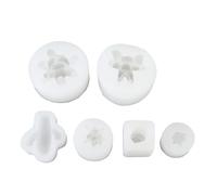 Juego de 6 piezas de silicona para moldeo de plantas 3D, resistente al calor para velas, arcilla, manualidades de caramelos, herramienta versátil de bricolaje, solución creativa para manualidades