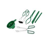 Juego de 6 piezas esenciales para conservas de conservas con tapa, levantador de tarros, removedor de burbujas, herramienta resistente para conservaciones seguras de frutas y verduras, conservación de