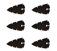 (Juego de 6 piezas) Punta de lanza natural de piedra de ágata Punta de flecha hecha a mano de 2 a 2,5 pulgadas-Blessfull Healing