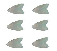 (Juego de 6 piezas) Punta de lanza natural de piedra Opolite Punta de flecha hecha a mano de 1,5 a 2 pulgadas-Blessfull Healing
