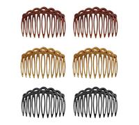 Juego de 6 pinzas para el cabello con acentos franceses antideslizantes para el cabello Peine de moda para sombreros rectos rizos accesorios, フリーサイズ