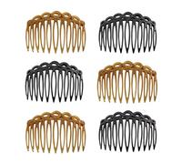 Juego de 6 pinzas para el cabello con acentos franceses antideslizantes para el cabello Peine de moda para sombreros rectos rizos accesorios, フリーサイズ