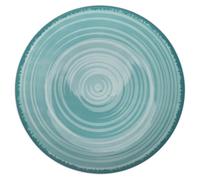 Juego de 6 platos llanos de porcelana Ø27 cm, cabaña Acqua