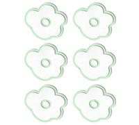 Juego de 6 posavasos acrílicos para tazas de té, bebidas, almohadillas de aislamiento térmico, manteles individuales para mesa, con absorción de agua