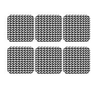Juego de 6 posavasos de cuero impermeables antideslizantes para bebidas, redondos, patas de gallo, posavasos negros para bebidas, protección de mesa, almohadilla para mesa de café, bar, decoración del