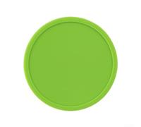 Juego de 6 posavasos de silicona antideslizantes para el hogar, paquete de 6 tapetes redondos aislados con diseño antiquemaduras y absorción de agua, base antideslizante para protección de mesa (verde
