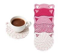 Juego de 6 posavasos, decoración estética divertida de escritorio, posavasos absorbentes, accesorios de escritorio, para el hogar, cocina, dormitorio, comedor, sala de estar, oficina, restaurante