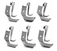 Juego de 6 prensatelas for ribetes, compatibles con máquinas de coser de una sola aguja for Con-sew 206RB, 225, 226R, LU-562/563/1508.