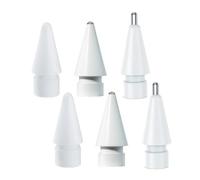 Juego de 6 puntas compatibles con Apple Pencil Pro, Apple Pencil 2/1 y USB C, puntas de metal de alta sensibilidad, resistentes al desgaste, puntas de repuesto precisas para accesorios de iPad.
