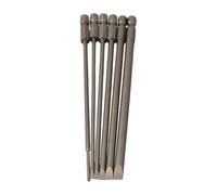 Juego de 6 puntas de destornillador ranuradas SL2-SL6 de aleación, 6 piezas de metal Sl2-Sl6. La broca hace que el trabajo sea más cómodo, impermeable y no se oxida