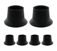Juego de 6 puntas de goma duraderas, almohadillas antideslizantes y resistentes, repuesto protector reforzado, piezas de trampolín para entrenamiento de instalación, mantenimiento estacional