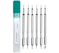Juego de 6 puntas de soldador para HS02A y DWS 200 estaciones F245 K KU JS I C2 B Consejos de cambio rápido de transferencia de calor consistente para diversas necesidades de soldadura