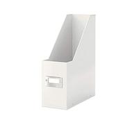 Juego de 6 revisteros Click & Store, formato 24 x 32 cm, polipropileno, color blanco perlado