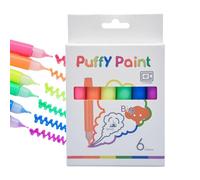 Juego de 6 rotuladores para colorear | Bolígrafos de dibujo de burbujas | Bolígrafos térmicos activados para niñas | ABS Pop Corn Coloring Paint Pen | Art Drawing Pen for Kids Boys Girls Ages 3+