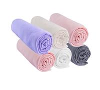 Juego de 6 sábanas Funda de 70 x 140 cm, Cama Infantil, 70 x 140 cm, 100% algodón, Jersey | Candy | Extensible y Transpirable, sueño Saludable | Marca Easy Dort | Oeko-Tex | Calidad | Fabricado en