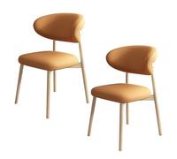 Juego de 6 sillas de comedor de madera con respaldo de piel sintética, alta capacidad de carga, elegantes para restaurante, sala de estar, hotel, dormitorio (negro y gris claro)