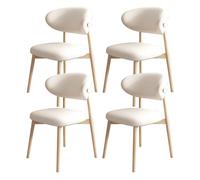 Juego de 6 sillas de comedor de madera con respaldo de piel sintética, alta capacidad de carga, elegantes para restaurante, sala de estar, hotel, dormitorio (negro y gris claro)