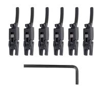 Juego de 6 sillas de montar con bloqueo doble para guitarra, tremolo, caballete, sillines, bloques, cuerdas cerradas, juego de llaves